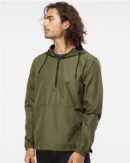 Men's Lightweight Quarter-Zip Windbreaker Pullover Jacket