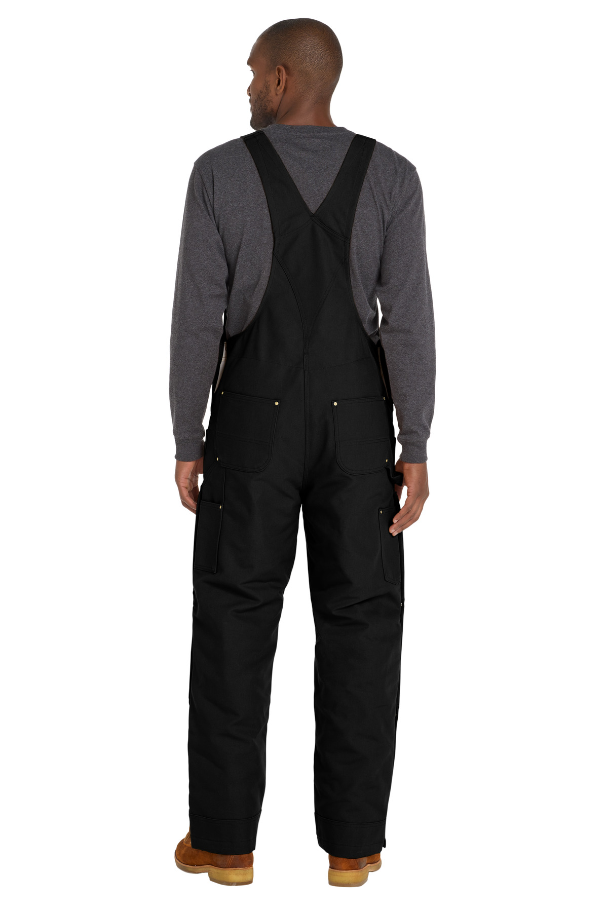 Carhartt ® Tall Firm Duck Insulated Bib Overalls - Image 2